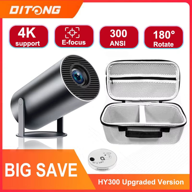 HY300 plus HD Projector Portatil 4K Projetor Android LED Video Home Theater Cinema Phone Mini Proyector Movie HY300 Pro